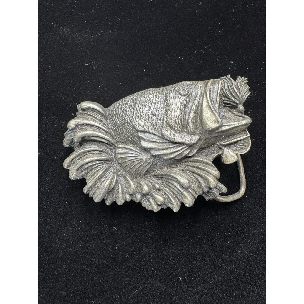 1980 Bergamot Brass Works Largemouth Bass Belt Buckle